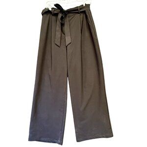 Large NWT Grace Karin Black Pants Wide Leg Elastic Waist Lightweight 30” Slacks